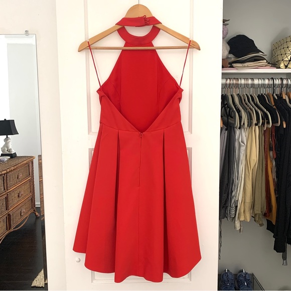 Keepsake Red Halter Mini Dress - Picture 2 of 5